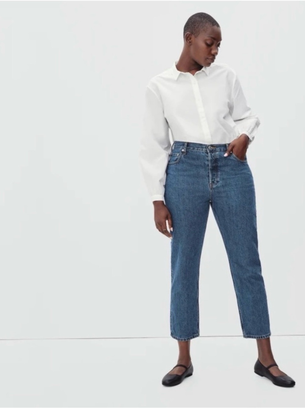 Everlane | The Curvy ’90s Cheeky® Jean In Size 33 Ankle Length